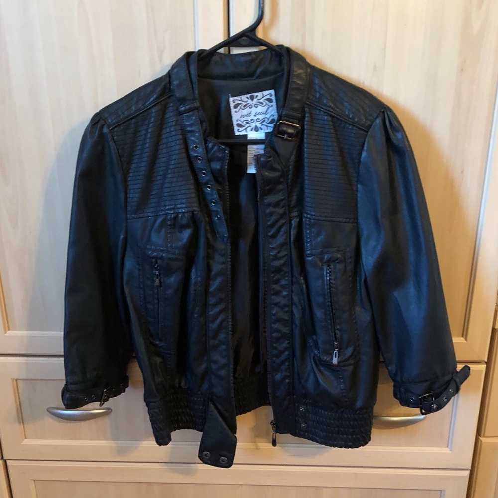 Ladies Motorcycle Jacket - Wet Seal - size XL